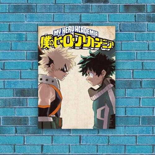 Kacchan vs Deku My Hero Academia BNHA MHA Home Decor Canvas Posters Prints Decoration Art Wall Pictures Living Room Painting