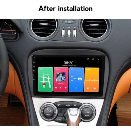 Support optic fiber amplifier Android 11 Car DVD player Head unit For Mercedes Benz SL R230 2001-2004 Car GPS Navigation Radio