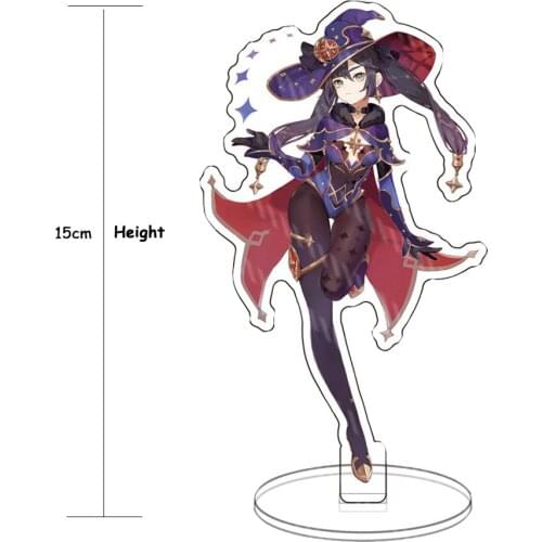 Hot Game Genshin Impact Zhongli Character Acrylic Figure Stand Model Plate Desk Decor Barbara Cute Standing Sign Great Gifts