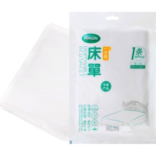 Portable Bedsheet 120*200cm 180cm*200cm Disposable Anti-dirty Bed Sheets Portable Travel Non-woven Bedsheet Hotel Supplies