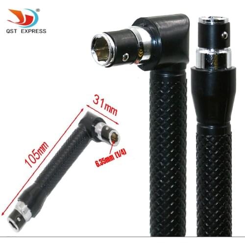 QSTEXPRESS L-shape Mini Double Head Socket Wrench Suitable For Routine Screwdriver Bits Utility Tool