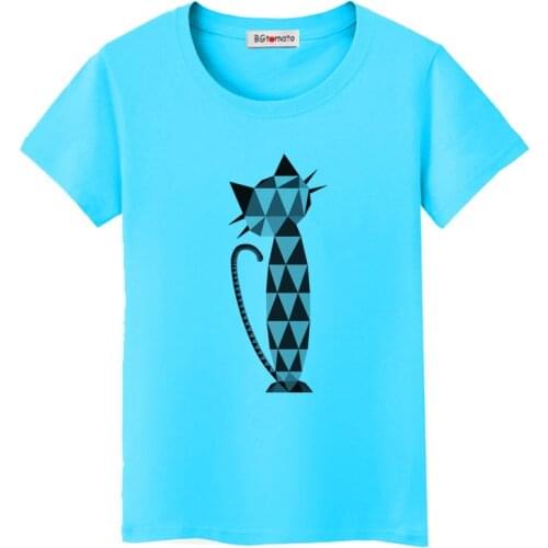 BGtomato Super cool Digital cat fashion tshirt new style creative design funny tops tees original brand casual t-shirt women
