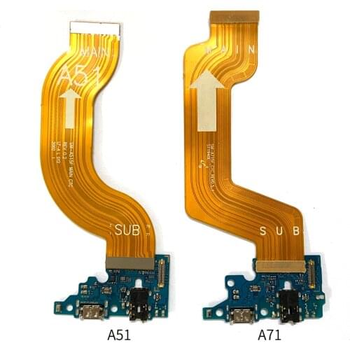 For Samsung A51 A515 A71 A715 A31 A315 A41 A415 A21S A21 USB Charging Dock Port Connector Main Motherboard Flex Cable