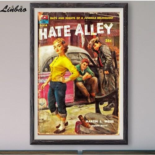 V204 Hate Alley Vintage Classic Movie Print Silk Poster Home Deco Wall Art Gift