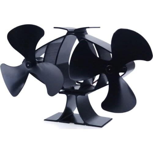 6 Blades Wood Stove Fan for Fireplace Winter Air Circulation Machine Driven by Thermal Power