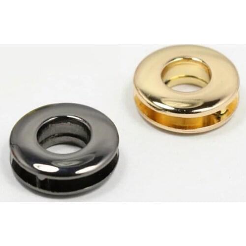 Inner 11mm Dia. Alloying Screw Grommet Eyelet Gold/Nickel Purse Grommets Small Eyelet for handbag 40pcs/lot