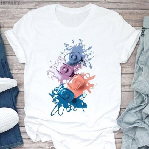 3D Finger Nail Paint Color Printed T-shirt Female Tops Graphics Tshirt Womens summer Fashion Harajuku T Shirt Ladies Clothing
