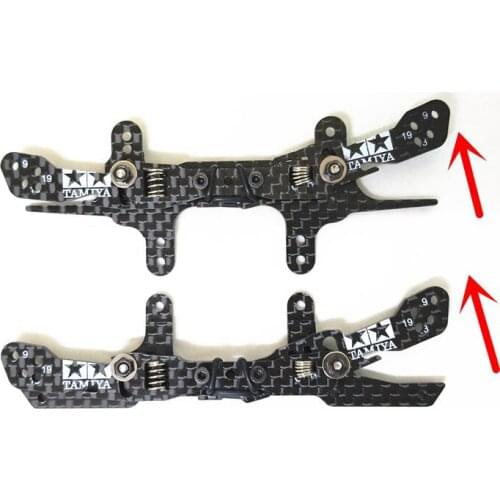 1Set 3mm Carbon Fiber Independent Buffer Spring Faucet Pteris Front/Rear Parts Tamiya Mini 4WD Car DIY Acc