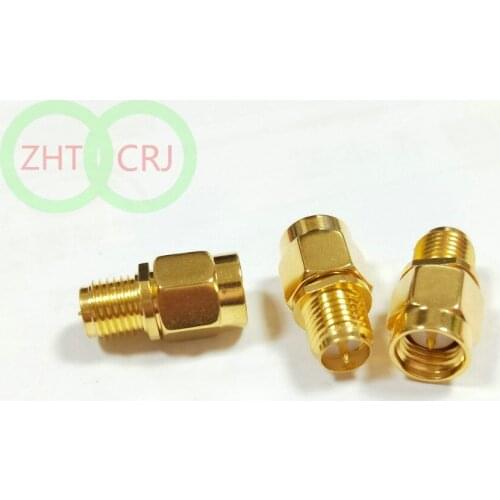 100pcs SMA male plug to RP-SMA female plug straight RF connector