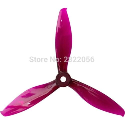 2 pair 6 colors Gemfan 5149 5.1x4.9 FPV PC 3 propeller Blade CW CCW shaft Special for high-speed three-blade crossing machine