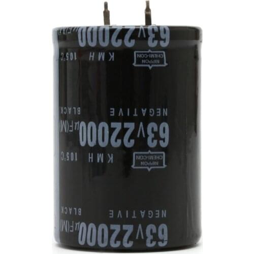 22000UF 63V Aluminum Electrolytic Capacitor 105 Dimension 35*50mm Cylindrical