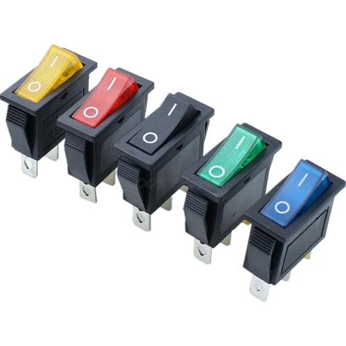 5Pcs On-Off 3Pin DPST Rocker Switch 15A/20A 250V/125VAC