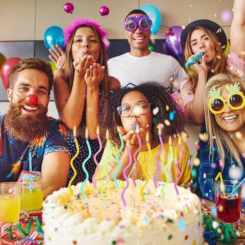 6Pcs Birthday Candles For Cake Spiral Candles Birthday Party Candle Dessert Decoration Wedding Cake Candles Decoration