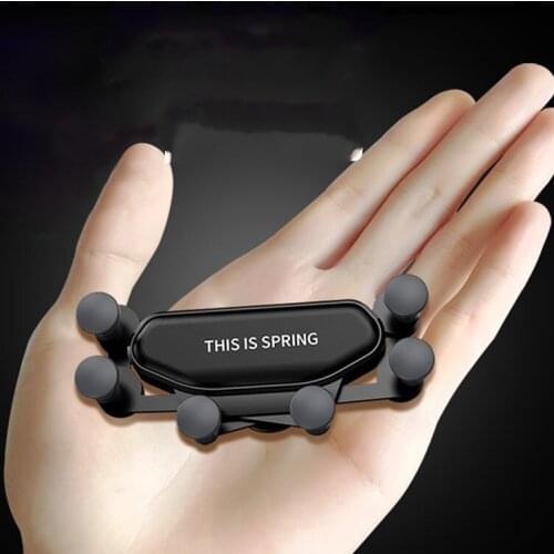 Mini Gravity Car Phone Holder For 4.7-6.5'' Phone Universal Air Vent Mount Holder Clip For Cell Mobile Phone in Car Holder Stand