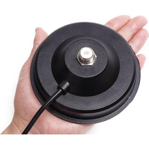 Big Magnetic Mount Base 12CM with 5M Extension Coaxial Cable for Baofeng TYT QYT KT-7900D Baojie BJ-218 Mobile Radio Antenna