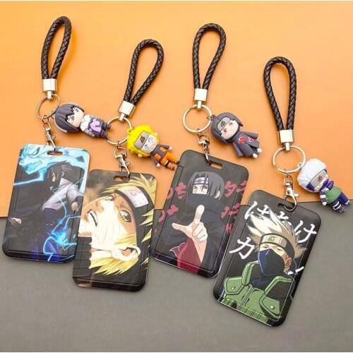 Huoying Ninja Student Rice Card Set Bus Subway Card Set ID Card Protector anime keychain