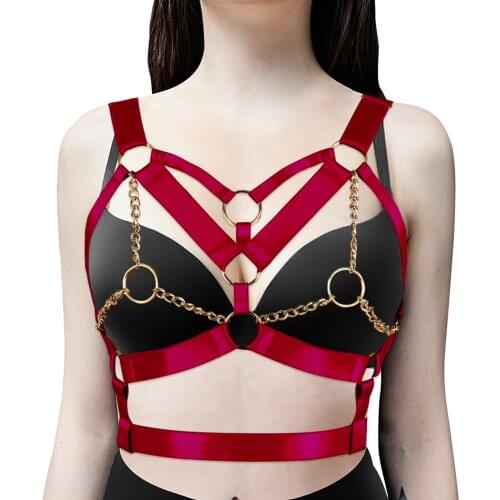 Bdsm Stockings Womens Lingerie Bondage Garter Strap Belt Sexy Body Harness Cage Bra Harajuku Costumes Cosplay Erotic Lingerie