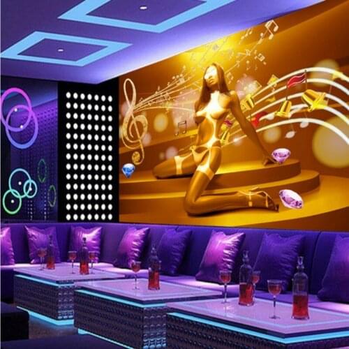 Photo wallpaper KTV dedicated mural background wall mural bar custom high quality background decorative painting wallpaper