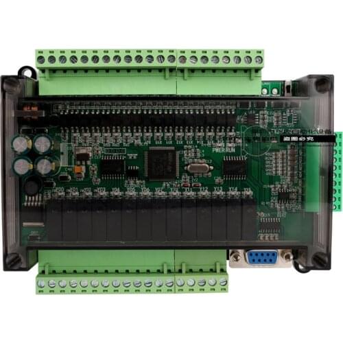 FX1N FX2N FX3U-30MR PLC industrial control board 6AD 2DA Relay output with RTC RS485 RTU communication shell