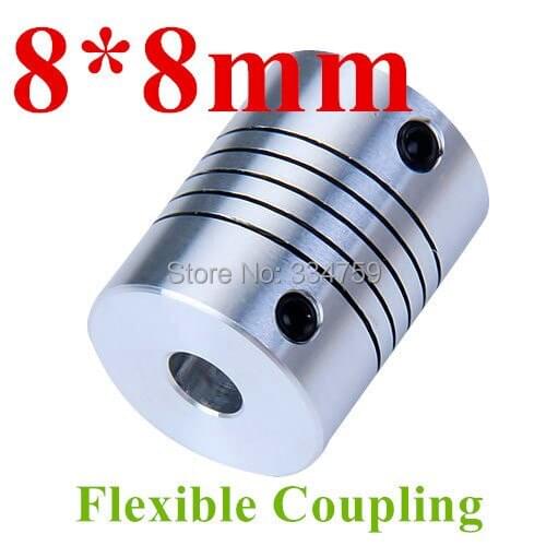 Flexible coupling 8x8mm shaft coupling OD19mm*25mm flexible shaft 8mm 8mm for cnc parts stepper motor