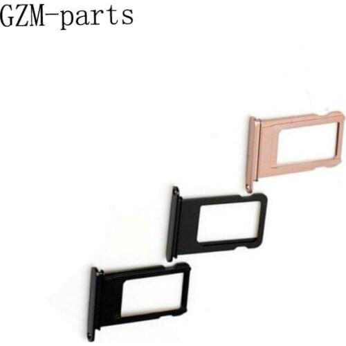 GZM-parts 100pcs/lot High Quality Sim Card Tray For iPhone 7 7 Plus Sim Card Slot Holder Repair Parts