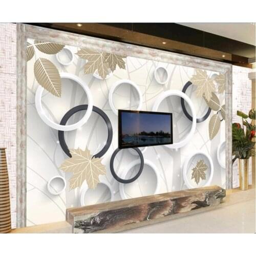 CJSIR Custom Photo Murals Wall Stickers Aesthetic Dream Forest 3D TV Backdrop Wall Papel De Parede 3d Para Sala Atacado Decor
