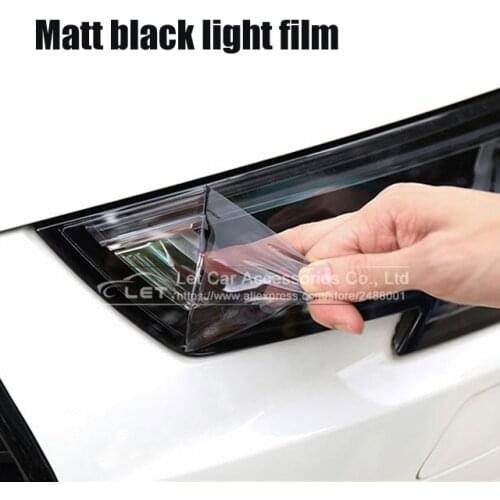 New 30CM&40CM width Matt black tail light Film Tint Taillight Motorbike Headlight Rear Lamp smoked Tinting Film Matt smoke film