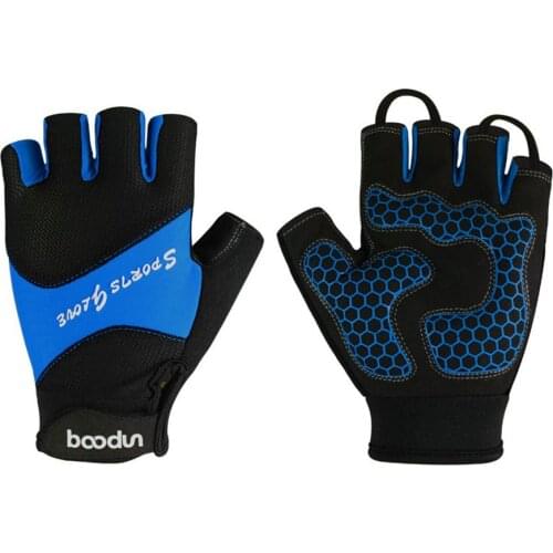 Cycling Gloves Half Finger Anti Slip Gel Pad Boodun Breathable Shckproof mtb Anti-slip Riding BiKE Gloves