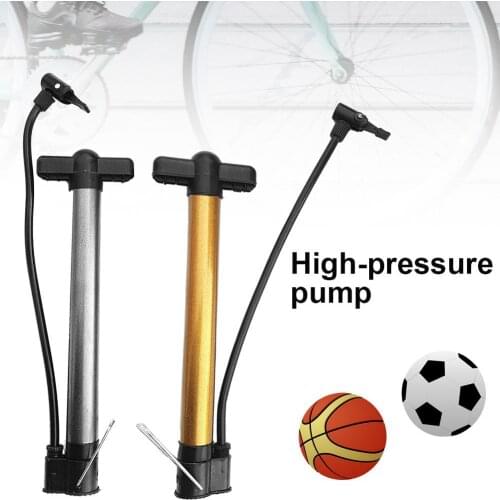 Bicycle Air Pump Portable High Pressure Mountain Bike Bicycle Basketball Manual Air Pump Inflator
