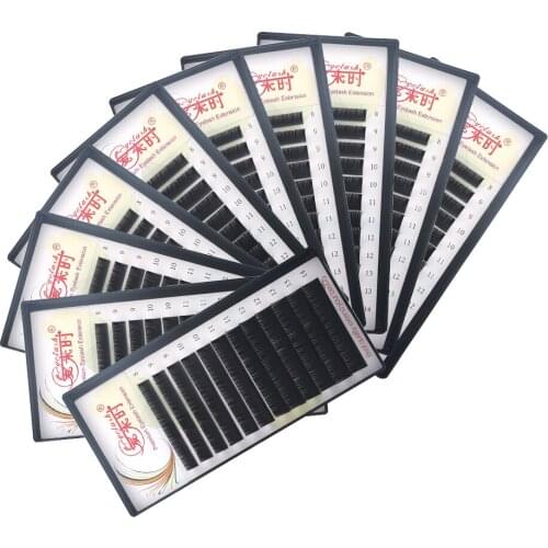 High Quality 10Trays 12Rows 8-15mm Length Faux Mink Eyelashes Individual Eyelash Lashes Soft Eyelash Extension False Eyelash