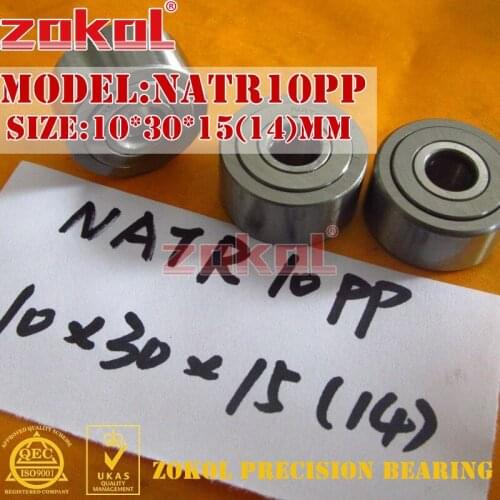 ZOKOL bearing NATR10 PP NATR10PP Yoke Track Roller Bearing 10*30*15mm