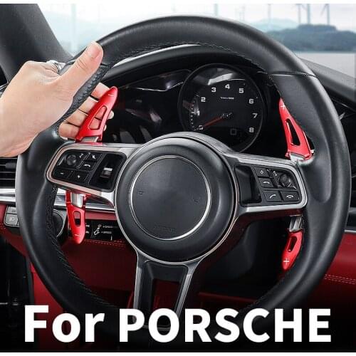 Aluminum alloy Car steering wheel shift paddle modification For Porsche 911 Cayenne Macan 718 Panamera Manka car accessories