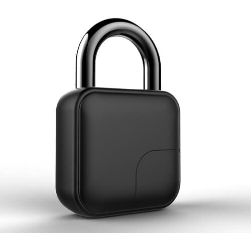 Keyless USB Rechargeable Fingerprint Smart Padlock Quick Unlock Door Lock Zinc alloy Metal Self Developing Chip
