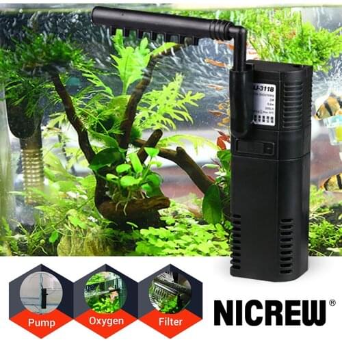 SUNSUN mini nano building internal filter submersible oxygen pump fish turtle aquarium water plant tank 220V