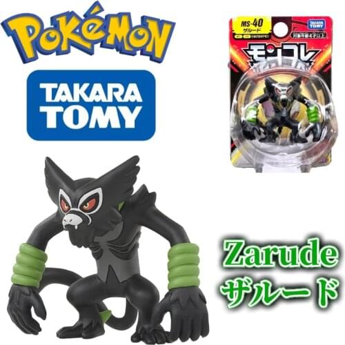 TOMY MS-40 Mythical Pokemon Figures Zarude Toys High-Quality Exquisite Beautiful Appearance Anime Collection Gifts