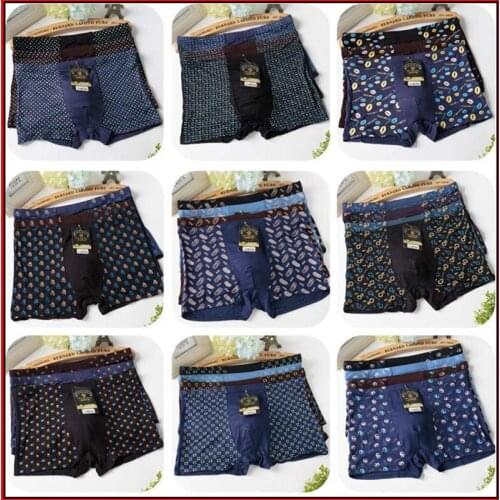 Classic Mulity Print Boxers Mens Home Comfy Cotton Boxer Panties Multi Style Shorts Underwear Bulge Underpants 10 Pieces