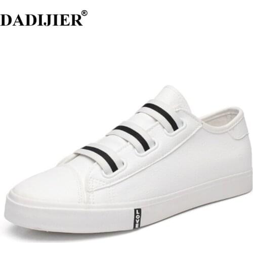DADIJIER 2018 men Flat Shoes Breathable Leather Shoes Autunm Creepers Casual Slip on men Shoes Causal Shoes ZLL74