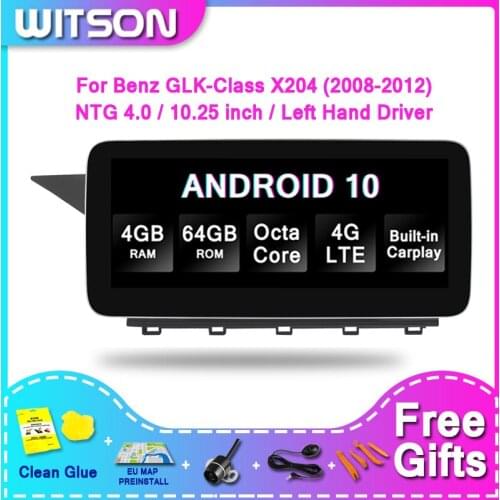 WITSON BIG SCREEN Android 10.0 4G+64GB For MERCEDES-BENZ GLK-Class X204 2008-2012