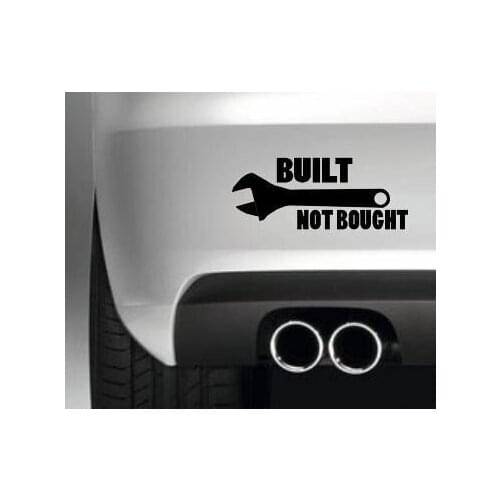 BUILTNOT BOUGHT 4x4 BUMPER STICKER FUNNY OFFROAD LANDROVER JDM CAR ICE MUD