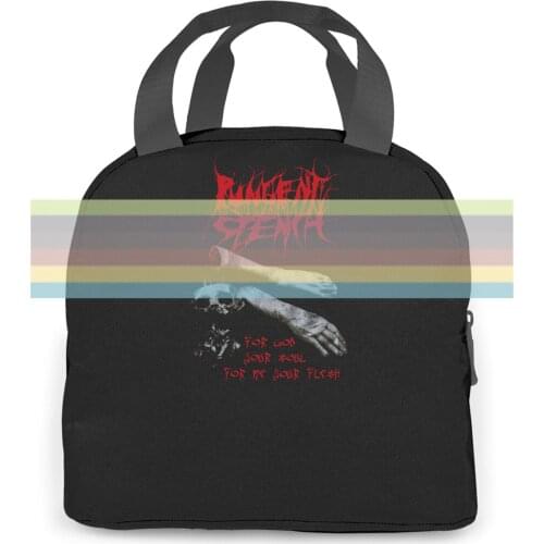 Pungent Stench for God Your Soul for Me Your Flesh 1990 Album Cover Mens 3D women men Portable insulated lunch bag adult