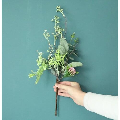 1Pc Artificial Branch Fake Flower Green Plant Wedding Party Garden Home Decor