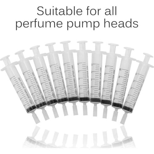 10Pcs Quantitative Distribution 20ml/10ml Syringe Plastic Perfume Dispenser Tool Refill Perfume Syringe Refillable Bottle