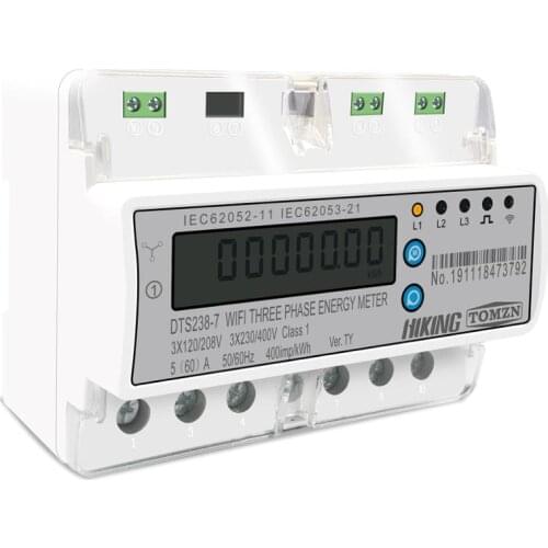 Tuya 3 Phase Din Rail WIFI Smart Energy Meter timer Power Consumption Monitor kWh Wattmeter 3*120V 3*220V 3*230V 50/60Hz