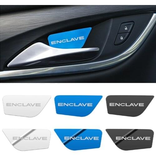 4pcs Car Interior Accessories Auto Door Handle Ornament for BUICK ENCLAVE Car-styling