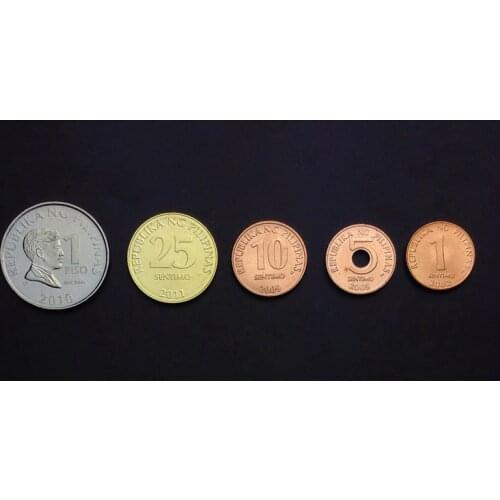 5 Philippine coins Real Original Coins Collectibles Authentic Unc
