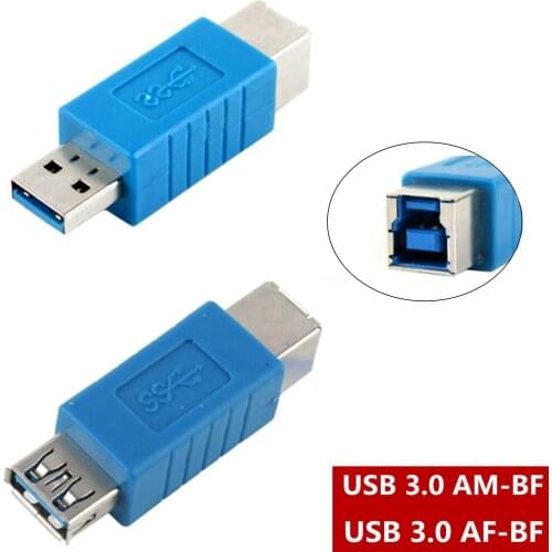USB 3.0 A Female to B Female A male to B Female Adapter