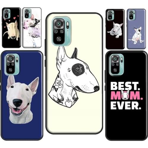 English Bull Terrier Dog For Xiaomi Redmi Note 10 9 Pro 7 8T 9S Note 8 Pro Case For Redmi 9A 9 9C 9T K40 Coque