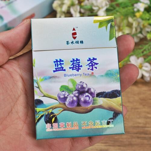 Blueberry Fruits Chocolates peach Tea Cigarette Herbal Cigarettes Healthy No Nicotine Tobacco free Health products quit smoking