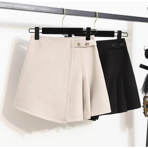 Black Wide-Legged Elastic Waist Plus Size 5Xl Large Fashion Zevity Basic High Waist Summer WomenS Casual Cycling Clothing 2021