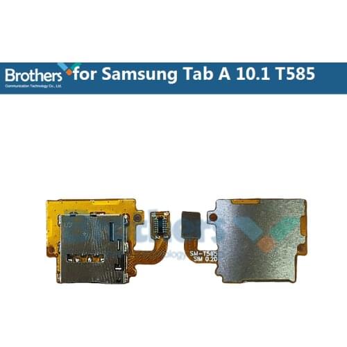 SIM Card Holder for Samsung Tab A 10.1 T585 SIM Card Slot Flex Cable Holder for Samsung T585 Card Socket Slot Tray Replacement